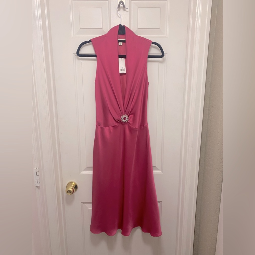 Banana Republic size 4 Pink Satin Dress.